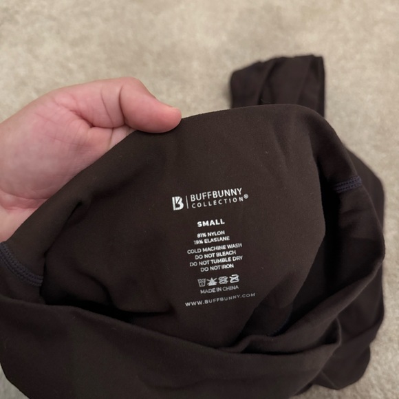 Buffbunny Candid Cross Waist Brown Leggings - Picture 6 of 6